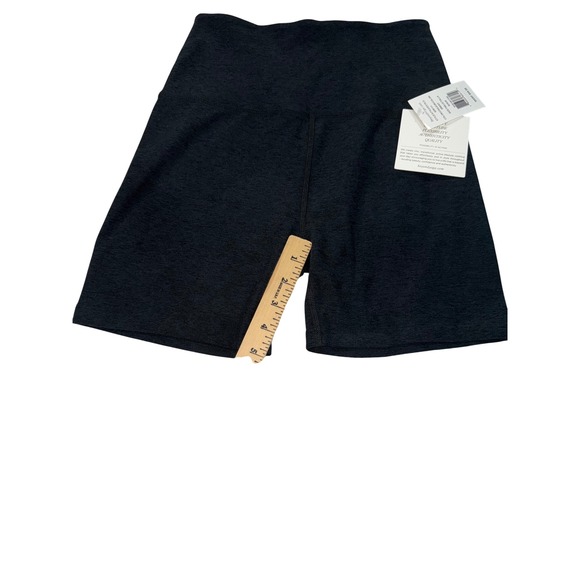 Beyond Yoga Spacedye Keep Pace Biker Shorts Darkest Night Black SD5111 Mens M - Picture 2 of 8